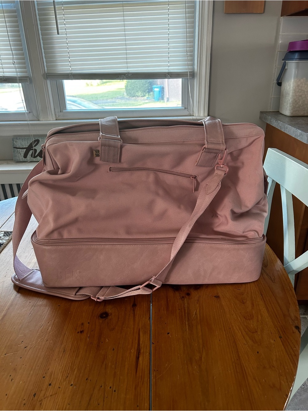 BEIS Weekender Bag - Light Pink